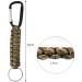 5-Piece Paracord Key Pendant Set with Carabiner & Lanyard - Survival Gear for Outdoor Camping Hiking - Unisex Key Ring Hook - Buy Online on SooperMarket.com