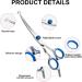 Professional Curved Dog & Cat Grooming Scissors Set - Fur Shears Thinning & Hair Cutting Tools for Pets | International Shipping Available - Buy Online on SooperMarket.com