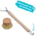 Chinchilla Rinse Brush - Eco-Friendly Beech Wood Kitchen Brush with Natural Fiber Bristles | Includes 3 Replaceable Heads | Plastic-Free & Durable - Buy Online on SooperMarket.com