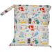 Egurs Waterproof Reusable Wetbag Diaper Bag - White Zoo Design (30x36cm) | Eco-Friendly Nappy Bag for Travel & Storage - Buy Online on SooperMarket.com