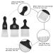 6 Pack Metal Afro Picks for Curly Hair - Hairdressing Tool for Styling Men and Women - Black - Buy Online on SooperMarket.com