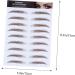 WOFASHPURET 4pcs Eyebrow Stickers Waterproof Fake Eyebrow False Imitation Eyebrow 4d Transfer Stickers Hair - Buy Online on SooperMarket.com