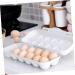 ABOOFAN 2pcs Anti-Collision Damage Chicken Containers for Fridge Pantry Egg Bins for Fridge Food re-usable Grey 30X11X6.5CM - Buy Online on SooperMarket.com