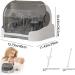 Bottle Sealing Discs Large Bottle Drying Rack with Cover & Removable Drain Tray Dustproof Baby Bottle Organizer Portable Baby Bottle Rack Dryer Grey - Buy Online on SooperMarket.com