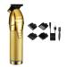 Hair Clippers for Men Hair Clippers with Guide Combs Men Cordless Hair Cutting Trimmer Kit Electric Haircut Kit Beard Trimmer Barber Hair Styling Tool (Color : Gold)