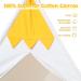 Large Pet Teepee Tent with Mat for Dogs & Cats | Portable Indoor/Outdoor Dog House - White Stripe Design - Buy Online on SooperMarket.com