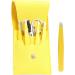 Eyebrow Shaping Kit | with Travel Case Eyebrow Scissors Kit Brow Scissors Eyebrow Kit | Eyebrow Scissors for Women Eyebrow Grooming Kit for Ingrown Hair Hair Plucking Daily Puchen Lemon Yellow 6-piece Set - Buy Online on SooperMarket.com