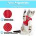 Supet Cat Dishes - Soft Cat Vest with Leash for Kittens & Small Dogs (Chihuahua) - L Size (Chest 38-43 cm) - Durable & Stylish in Red - Buy Online on SooperMarket.com