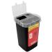 Blade dispenser case large capacity recycling-one-way-rasier meter container hairdresser storage container for hairdressing salons (black)