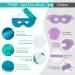 NEWGO Reusable Hot/Cold Eye Mask for Puffy Eyes - Cooling Therapy for Migraine, Dark Circles, Dry Eyes - Sinus Pain Relief - Light Blue - Buy Online on SooperMarket.com
