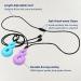 Chew Necklace for Boys and Girls - Silicone Chew Toys 4PCS Set | Teardrop Twist Pendants | Sensory for Autism & Special Needs | BPA Free - Buy Online on SooperMarket.com