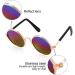6-Piece Cat Sunglasses for Pets | Funny Retro Circular Eyewear for Small Dogs | Photos Props & Cosplay Glasses in Black & Mix Reflective Colors - Buy Online on SooperMarket.com