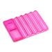 Worparsen Nail Art Palette Eye-catching Vivid 7 Slots Nail Art Brush Holder Compatible with Women Pink