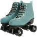 High-top Roller Skates for Women Men | Shiny Blue Four Wheels Roller Skates | Includes Shoes Bag | Size 38 - Buy Online on SooperMarket.com