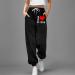 WILLBEST Women Causal Oversized Plain Jogging Sports Joggers Sweatpant Elasticated Waist Trouser with Pockets Exercise Track Sweat Jog Pants Tracksuit Bottoms 2170-djufh-black-e M - Buy Online on SooperMarket.com