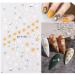 Daisy Embossed 5D Nail Art Stickers - Spring Flower & Rabbit Design | Self-Adhesive Decor for Women & Girls - 3 Sheets - Buy Online on SooperMarket.com
