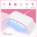 Morovan Poly Gel Nail Kit with UV Lamp - Clear Poly Nail Gel Kit with Glitter | 20 Nail Art Tools Included - Buy Online on SooperMarket.com