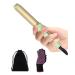 Mini Curling Iron 1 Dual Voltage Travel Size Curling Iron Wand for Short Medium Hair - 320 /360 /400 Adjustable PTC 10s Fast Heating Storage Bag & Gloves Included