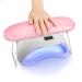 AORAEM Nail Arm Rest, Microfiber Leather Manicure Hand Pillow Professional Nail Rest Cushion Table Desk Station for Salon Use (Pink)