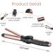 2-in-1 Travel Curling Flat Iron: Professional 1 1/4 Inch Hair Curler and Straightener with Ceramic Barrel - Adjustable Temperature - Buy Online on SooperMarket.com