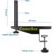 Comesee Professional Table Tennis Ping Pong Net Post Set - Black, 1.5 Inch Width, Adjustable Tension & Height, Easy Setup - Buy Online on SooperMarket.com