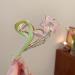 Gold Metal Lily Flower Hair Clip - Pink Floral Barrette for Strong Hold - Cute Fashion Hair Accessory for Thick & Thin Hair - Buy Online on SooperMarket.com