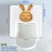 Nohla Baby Weaning Suction Plate - Billie the Bunny - Cherry - 100% Bamboo & FDA Silicone - Spill-Proof Base - BPA-Free - Ideal for 6 Months - Buy Online on SooperMarket.com