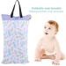Diaper Bag Waterproof Large Capacity Hanging Wet Dry Cloth Baby Inserts Nappy Laundry Storage Bag for Newborn Infants (EF203) - Buy Online on SooperMarket.com