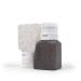 Gravel travel bottles TSA lane 2-pack 85 ml leak-proof squeezable BPA-free travel bottles for toilet items including label system for travel containers (transparently speckled and transparent and matted
