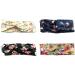 Sarfel Boho Headbands for Women - 4 Pack Floral Head Wraps with Buttons for Mask Nurses - Buy Online on SooperMarket.com