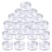 kuou 50 Pcs Empty Plastic Cosmetic Jars 5ml Sample Containers Pots Bottles with Clear Lids