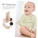 KOMBIUDA Silicone & Wooden Baby Teether Maracas | Musical Instruments & Teething Toy for Babies 0-6 Months - Buy Online on SooperMarket.com