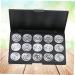 FOYTOKI 3pcs 15 Eyeshadow Palette Travel Makeup Case Empty Cosmetic Case Cosmetic Cases for Traveling Silver - Buy Online on SooperMarket.com