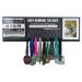 Running On The Wall Medal Hanger Display and Race Bibs Keep Running The Race That is Set Before You with Endurance -Hebrews 12:1" Picture Frame Design Black