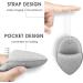 LYFONDYI Facial Cleaning Sponge Set - 2 Reusable Bath Sponges for Daily Exfoliating & Makeup Removal | Grey & Yellow | Finger Glove Included - Buy Online on SooperMarket.com