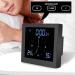 Bathroom Accessory Temperature and Humidity Limit Alarm Function Digital Clock Waterproof Silicone Hole Plug for Bathroom (Black Pisa Leaning Tower Type) - Buy Online on SooperMarket.com