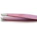 Stainless Steel Eyebrow Tweezers Set with Pointed and Slanted Tips + Curved Brow Scissors Pink Travel Case Included - Buy Online on SooperMarket.com