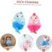 Angoily 4 Pcs Cartoon Bath Ball Sponge Set for Kids | Mesh Shower Scrubber & Loofah Cushion | Ideal Bathing Accessories for Children - Buy Online on SooperMarket.com