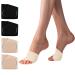 2 Pair Metatarsal Pads Soft Gel Ball of Foot Cushion Relieve Ball of Foot Pain Metatarsal Pads for Relieving Mortons Neuroma Metatarsalgia Calluses Blisters Gel Pads for Men Women Black & Beige