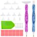 33 Pcs Diamond Painting Pen Tools Set  2 Diamond Art Pen Resin Diamond Art Pens with Clay Tips Tray  5D Drill Pen Stylus  Gem Rhinestone Picker Craft Accessories for DIY Nail Art Embroidery Decoration