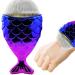 Shop Tvoip 2PCS Mermaid Fishtail Makeup Brushes - Fish Scale Blush Tools for Flawless Foundation - Buy Online on SooperMarket.com