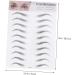 CIMAXIC 2pcs 3d eyebrow stickers suit realistic eyebrow tattoos Makeup eyebrow shape stencil Miss - Buy Online on SooperMarket.com