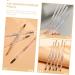 Angoily 5pcs Tools Eye Brush with Pencils S Double-head Brown Pencil Thin Pens Makeup Eyebrow - Buy Online on SooperMarket.com