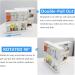 Dutiplus 2-Tier Pull-and-Rotate Medicine Cabinet Organizer for Vitamins, Supplements & Cosmetics | 11 H x 4.1 W x 11.25 L - Buy Online on SooperMarket.com