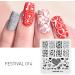 Alexnailart Stamping Plate Heart Template - Nail Art Tools (FE014) - Buy Online on SooperMarket.com