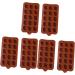 PRETYZOOM 6 Pcs Heart Silicone Molds Gum Paste Molds Chocolate Bar Molds Silicone Lollipop Mold Cupcake Molds Cookie Mould Semi Sphere Silicone Alphabet Silicone Molds Suite 3D Flower Shape - Buy Online on SooperMarket.com