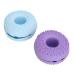 BORDSTRACT 2PCS Makeup Brush Cleaning Folding Bowl Beauty Tool Cleaning Washing Bowl Cute Shaped Soft Silicone Cosmetic Brushes Washing Tool Blue Purple