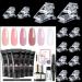 modelones Poly Nail Gel Kit with 10PCS Nail Tips Clip