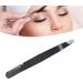 Multi-Purpose Stainless Steel Eyebrow Tweezers - Ergonomic Precise Slanted Tip & Comb - Black - Buy Online on SooperMarket.com