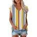 Short Sleeve T Shirts Clothing Woman T-Shirt Casual Black Clothing Top Women's Floral Pattern for Women Crop Tops Shirt Shirts Top Women's Summer Tank Top 2-yellow M